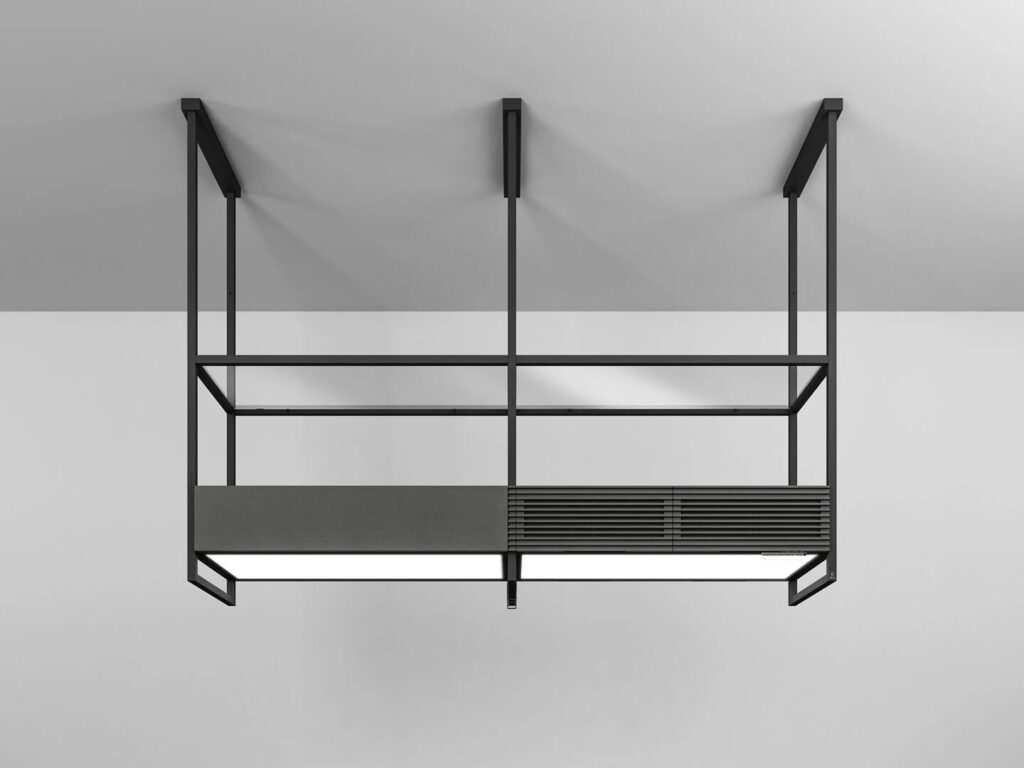 ELICA Okap wyspowy OPEN SUITE SUPERIOR BL/F/80 – innowacyjny, modularny design, czarny, 80 cm