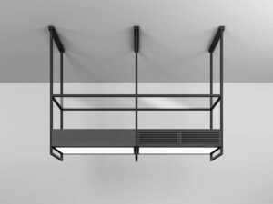 ELICA Okap wyspowy OPEN SUITE SUPERIOR BL/F/80 – innowacyjny, modularny design, czarny, 80 cm