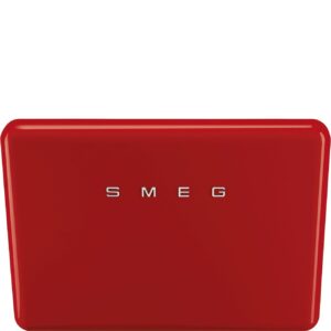 Smeg KFAB75RD Przyścienny okap kuchenny – recyrkulacja, 3 prędkości, czerwony, emaliowany