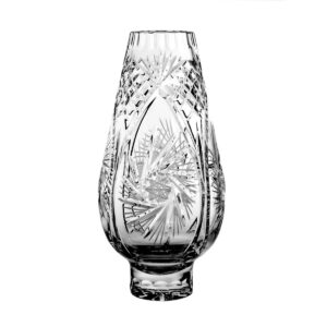 Crystal Julia Duży wazon kryształowy Młynek 30 cm – szlif w stylu vintage, wysoka jakość szkła