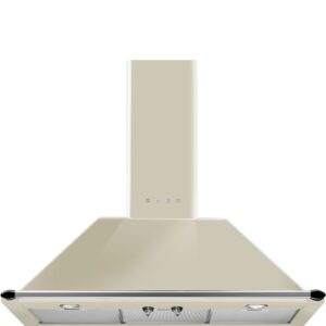 Smeg KT90PE Przyścienny okap kuchenny Victoria – kremowy, emaliowany, kominowy