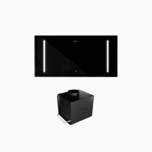 Okap GLOBALO ZENARA 100.1 BLACK – maksymalna wydajność, nowoczesny design, hartowane szkło