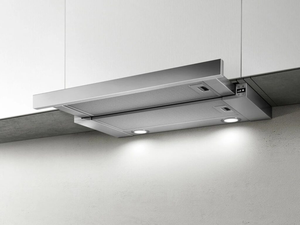 Elica Okap teleskopowy Elite 26 – nowoczesny design, stal nierdzewna, 90 cm