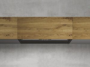 Elica Okap przyścienny RULES NAKED/F/120 – nowoczesny, minimalistyczny, czarne szkło, 120 cm