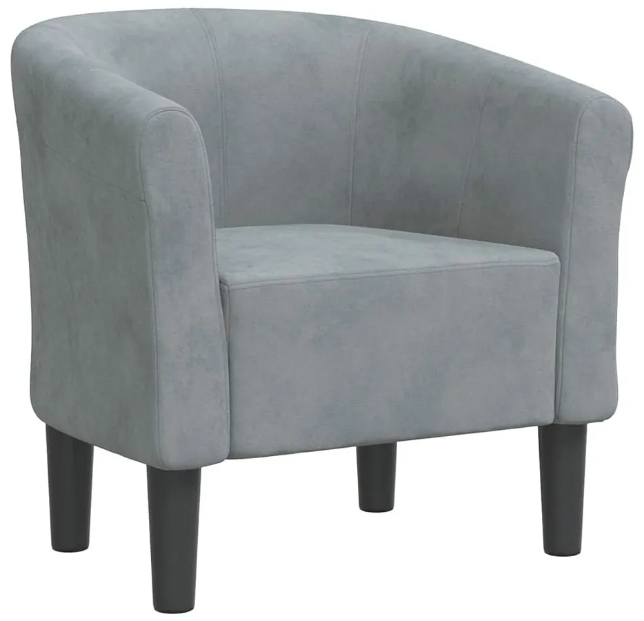 Ciemnoszary fotel klubowy Jivo – elegancki, komfortowy, uniwersalny design, materiał velvet