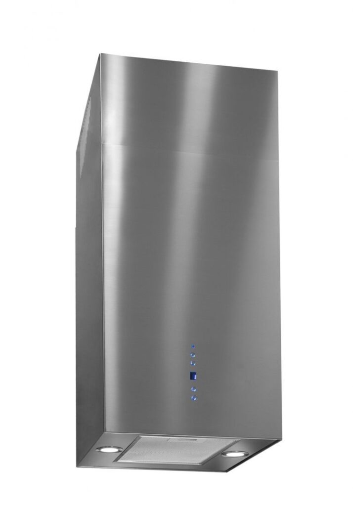 Toflesz SANDY ISLAND 40 CM OKAP WYSPOWY INOX – elegancka forma, energooszczędne oświetlenie, stal nierdzewna