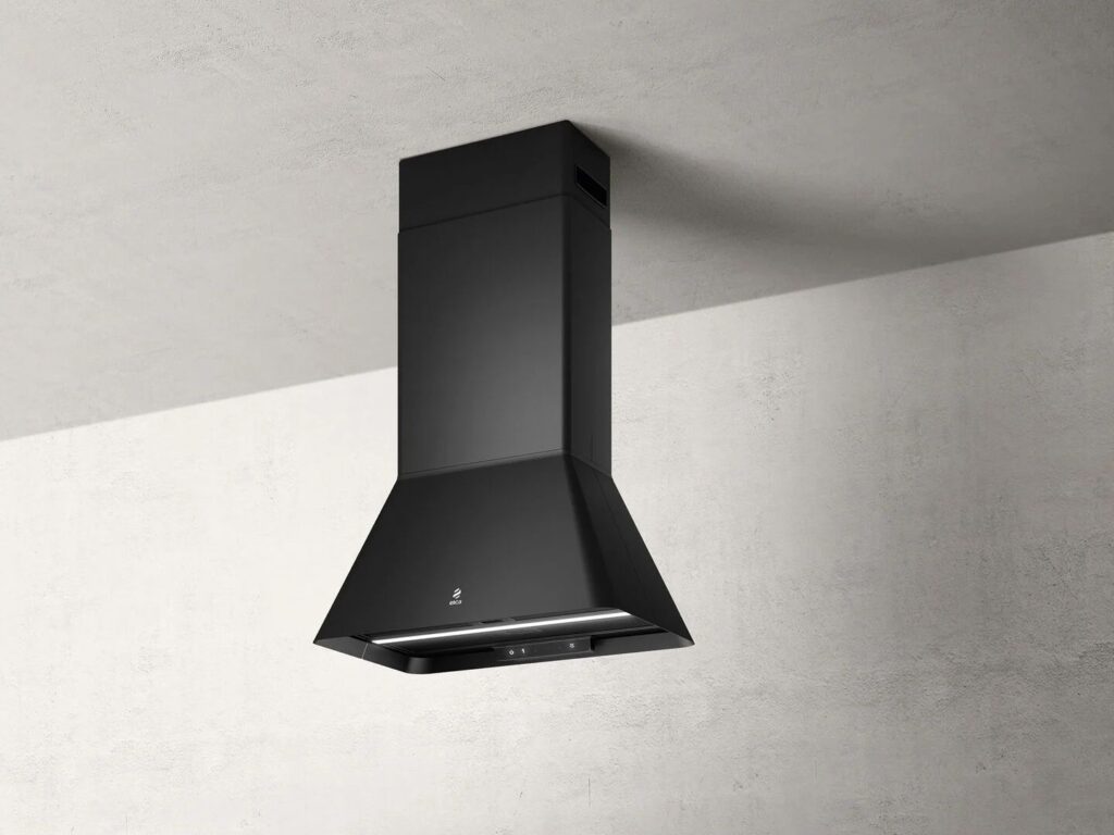 Elica Okap wyspowy IKONA BL MAT/A/60 – wyciąg, efekty satynowej czerni, 60 cm
