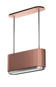CIARKO Mono W Rose Gold okap wyspowy 90 cm – GestureControl, WARM2ColdLED, AntiFingerPrint
