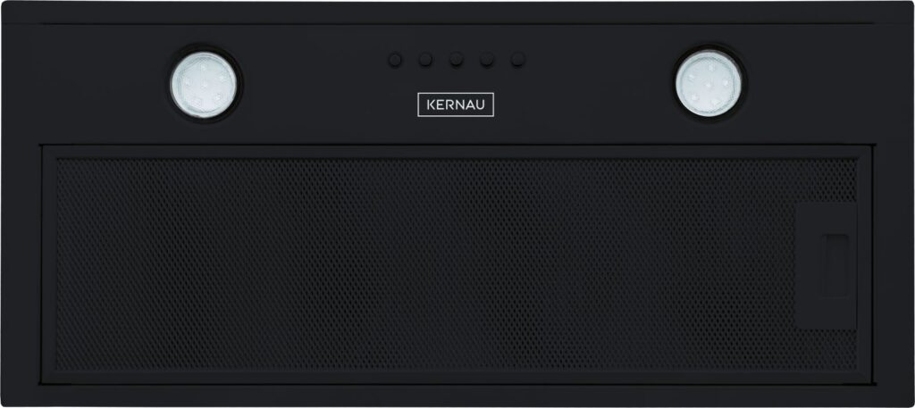 Okap Kernau KBH 07601.2 B – 60 cm, maksymalna wydajność 320 m³/h, czarny