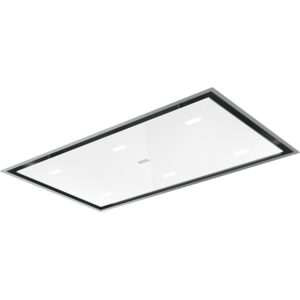 FRANKE FCMA 90 C WHG A – okap sufitowy, stal szlachetna, białe szkło, 900 mm