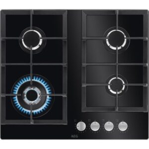 AEG HKB64420NB – płyta do zabudowy, gazowa, szklana, 590×520 mm