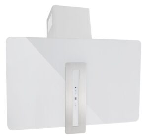 Toflesz AURA okap kominowy 90cm – wyciąg/pochłaniacz, biały mat, stal nierdzewna