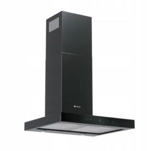 Okap GLOBALO VERTA 60.3 H2H BLACK – nowoczesny design, automatyczne sterowanie, czarny kolor