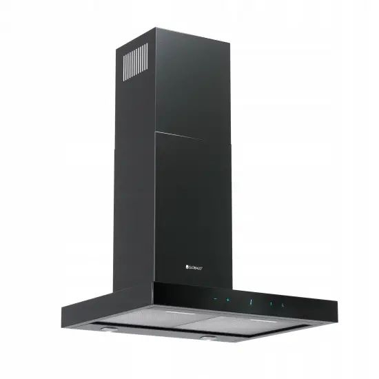 Okap GLOBALO VERTA 60.3 H2H BLACK – nowoczesny design, automatyczne sterowanie, czarny kolor