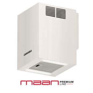 Maan Okap przyścienny Ponza Mini W 430 – wyciąg, pochłaniacz, biały, stal lakierowana