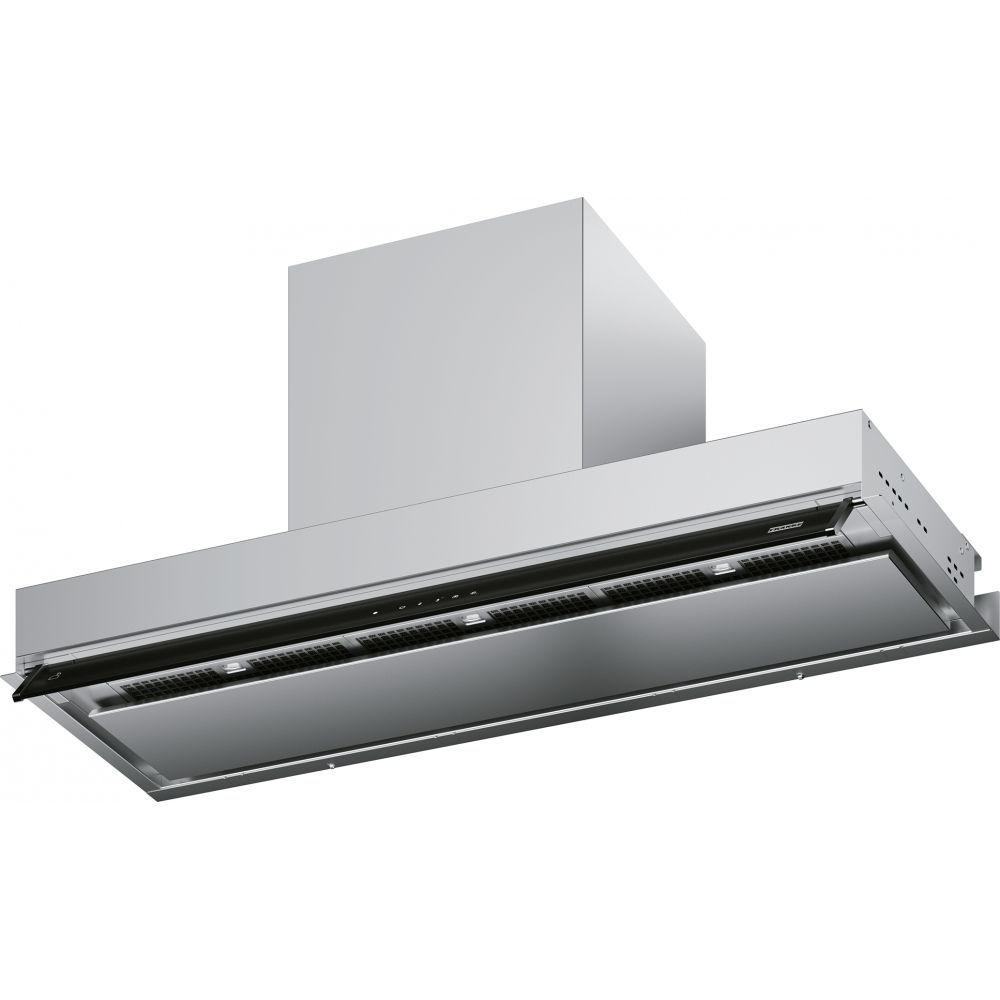 FRANKE FSAS A90 BK/XS – okap do zabudowy, stal szlachetna, czarne szkło