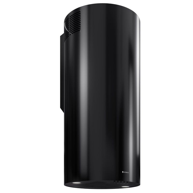 Okap Globalo Lobelio 39.1 Black – okrągły, energooszczędne oświetlenie LED, cicha praca