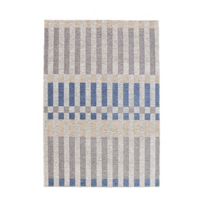 Bolzano Hesperia Dywan ogrodowy – elegancki, szary, 150×230 cm, 100% recycled polyester