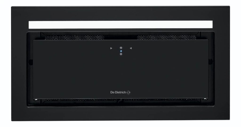 De Dietrich DHG2684B Okap do zabudowy – 60 cm, czarny metal, bezdotykowe sterowanie