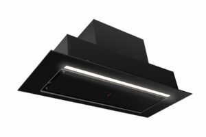 CIARKO Aura Czarny 55 – wentylator kuchenny, energooszczędny, czarny, 55 cm