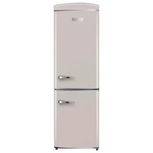 MPM-375-FR-54 Lodówka Retro – Total No Frost, beżowa, z zamrażalnikiem dolnym