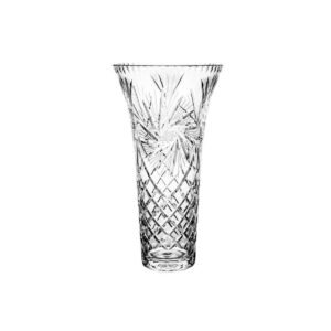 Crystal Julia Wazon puchar kryształowy Młynek 35 cm – elegancki, szlif Młynek, szkło kryształowe