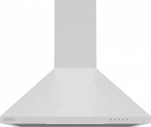 Okap Kernau KCH 1162.1 W – kominowy, biały, stal nierdzewna, 60 cm