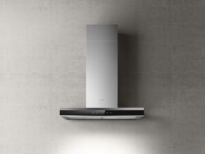 Elica Okap przyścienny ADÉLE BLIX/A/60 – wysoka wydajność, czarny szklany panel, aluminiowa ramka