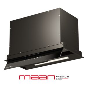 MAAN Hyperion Slider Silent 60 – wkład okapu, wydajność 225-740 m3/h, głośność 46-73 dB, czarny, stal lakierowana/szkło