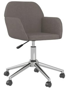 Ciemnoszary fotel obrotowy Slik – ergonomiczny, minimalistyczny, regulacja wysokości, metalowa konstrukcja