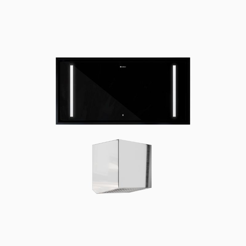 Okap GLOBALO ZENARA 100.1 BLACK – filtr aluminiowy, moc silnika 275 W, kolor czarny