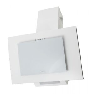 MAAN Vertical PG 60 bi – przyścienny kominowy okap, biało/czarny, stal lakierowana/szkło