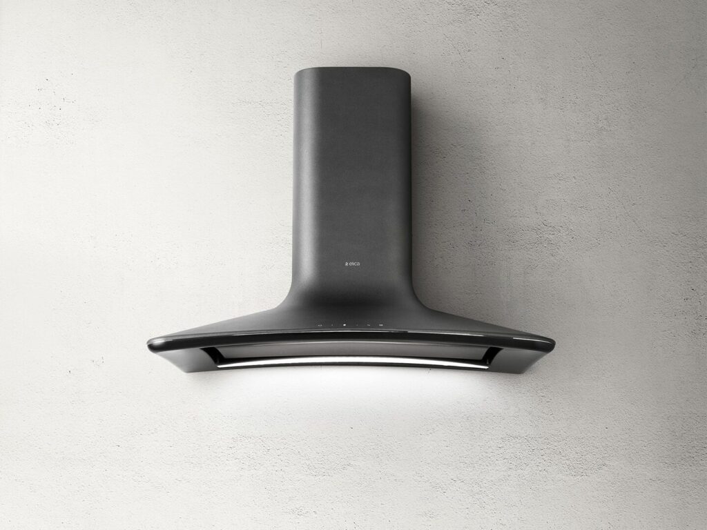 Elica Okap przyścienny SWEET CAST IRON/A/85 – wyciąg, trwały technopolimer, oświetlenie LED