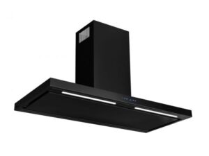 TOFLESZ Etna Lux Czarny Mat – naścienny okap, wydajność 850m3/h, sterowanie elektroniczne, LED