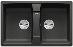 BLANCO LEXA 8 Silgranit – nowoczesny zlewozmywak, antracyt, odwracalny, przestronny