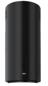 BERG OKAP FLOYD PREMIUM BLACK – nowoczesny kształt, wydajność 713 m3/h, czarny