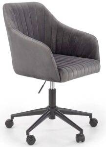 Fotel obrotowy N3-D88 – ergonomiczna konstrukcja, szary, materiał tkaninowy