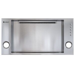 Okap GLOBALO Retio 60.2 Inox – dyskretny, stal szczotkowana, oświetlenie diodowe