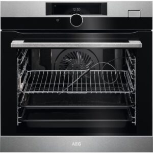 AEG BSK988330M piekarnik parowy 8000 SteamBoost – wielofunkcyjny, dotykowe sterowanie, stal nierdzewna