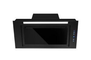 TOFLESZ Okap OK-4 Lumino 90cm – czarny mat, energooszczędny, elektroniczne sterowanie