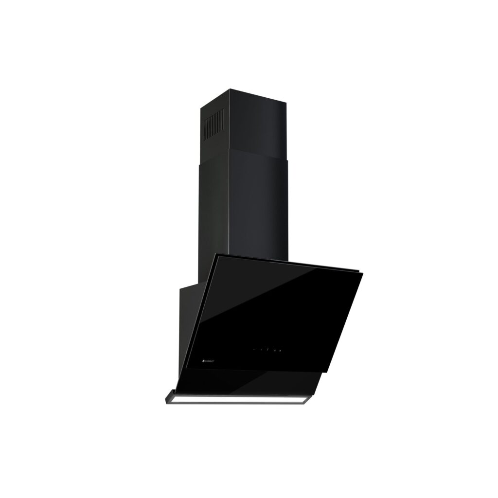 Okap Globalo Zenesor 60.2 Black – nowoczesna technologia, cicha praca, stal lakierowana, czarne szkło