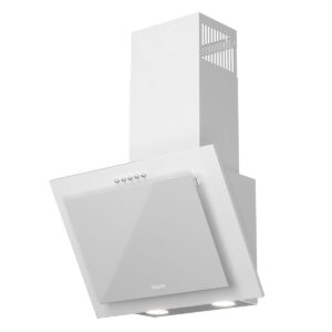MAAN Vertical PG 50 bi – przyścienny kominowy okap, biały, stal lakierowana/szkło
