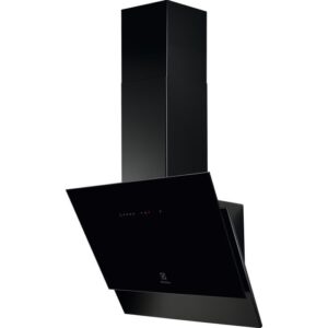 Electrolux LFV616K okap skośny 60 cm – technologia Hob2Hood, czarny, kominowy