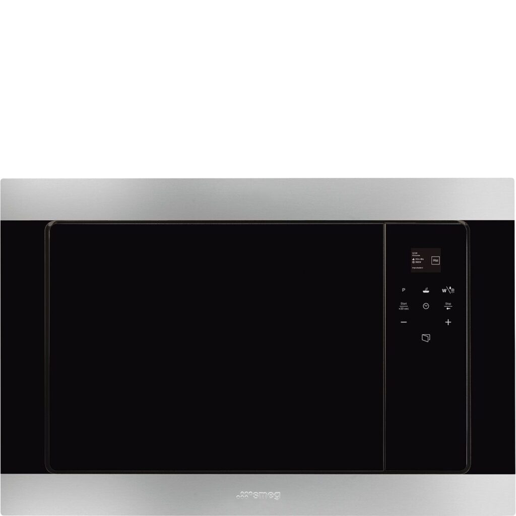 Smeg FMI320X2 Kuchenka mikrofalowa do zabudowy z funkcją grilla, stal nierdzewna