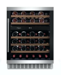 mQuvee WCD60M Modern WineCave 720 – wbudowana chłodziarka do wina, nierdzewna, 45 butelek