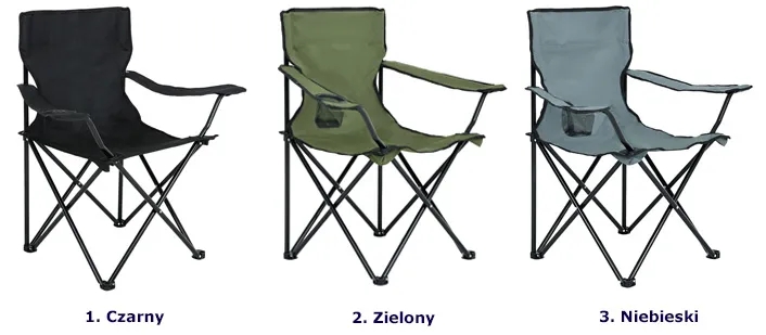 Zielone składane krzesło turystyczne F3-G09 – lekkie, trwałe, praktyczne, 1,75 kg, tkanina textilene