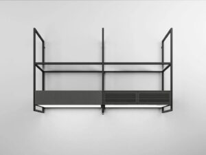 Elica Okap wyspowy Open Suite BL Mat/F/80 – innowacyjny design, czarny, 80 cm