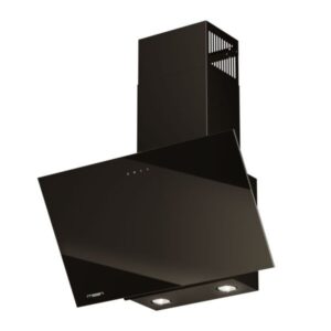 MAAN Vertical Glass Touch 60 – przyścienny kominowy okap, czarny, 32 x 59,5 cm, stal lakierowana/szkło