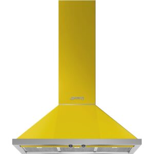 Smeg KPF9YW Przyścienny okap kuchenny Portofino – 3 prędkości, intensywny tryb, żółty