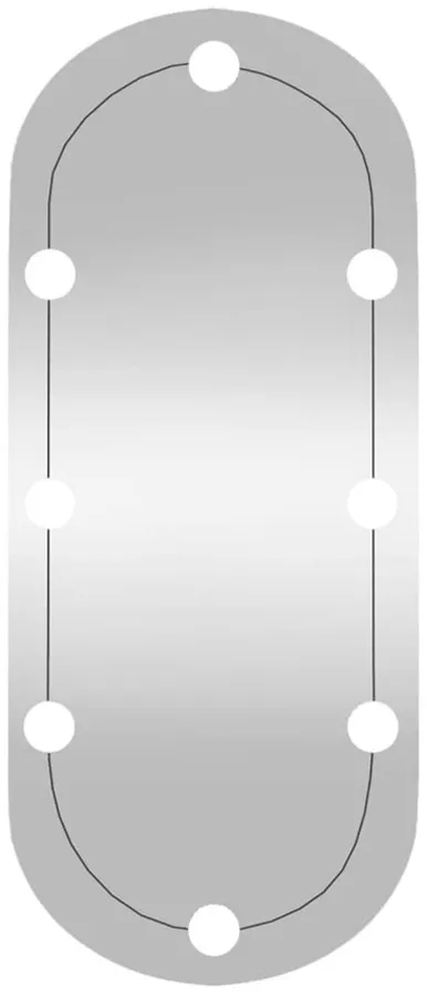 Nowoczesne srebrne lustro z oświetleniem LED – funkcjonalność i elegancja, 30×70 cm, szkło